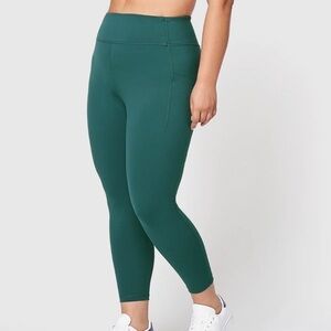 Push FWD Women's Winter Train Tights in Teal size M